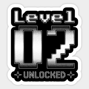 Level 02 Unlocked Sticker